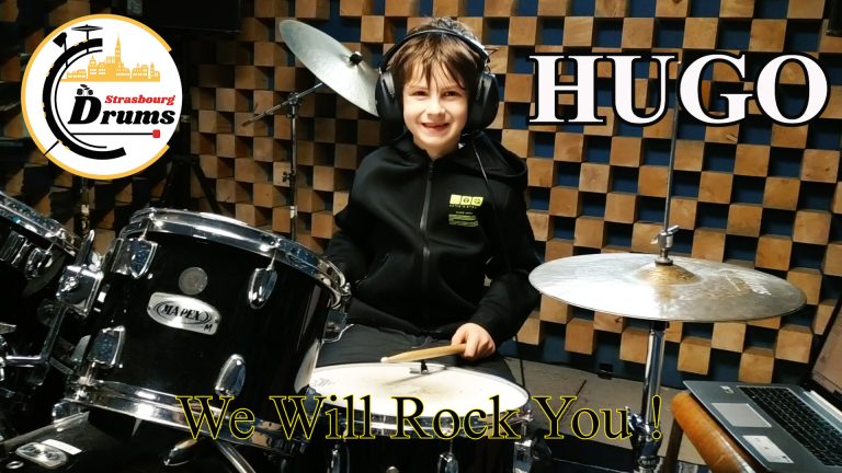 Hugo joue « We will rock you » (Queen)